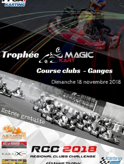 Trophée Magickart “RCC 4/4” – Course Clubs – Dimanche 18 novembre – Circuit Kartix Parc de Ganges