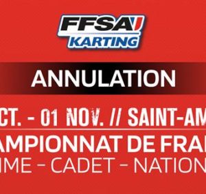 CHAMPIONNAT DE FRANCE SPRINT – Annulation définitive des Championnats de France Minime, Cadet et Nationale 2020