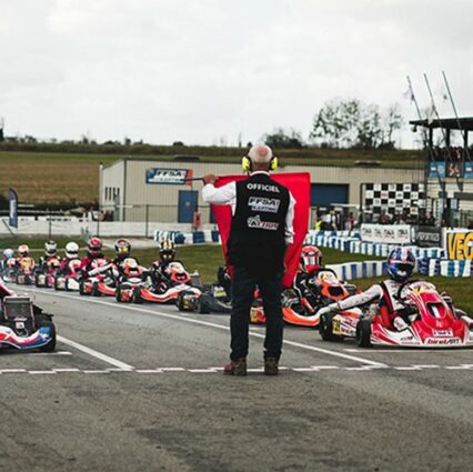 Les quatre premiers champions de France Sprint FFSA Karting couronnés à Septfontaine
